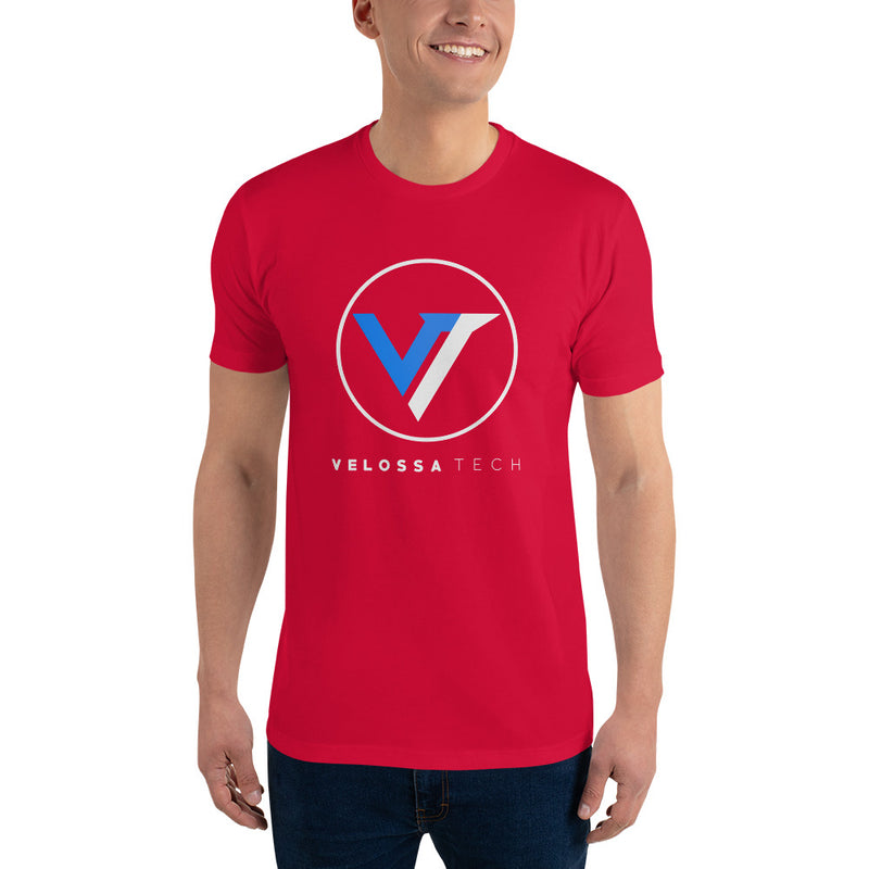 Velossa Tech White Logo Short-Sleeve Shirt