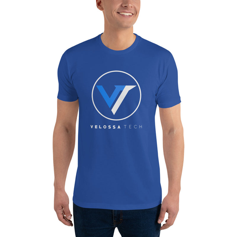Velossa Tech White Logo Short-Sleeve Shirt