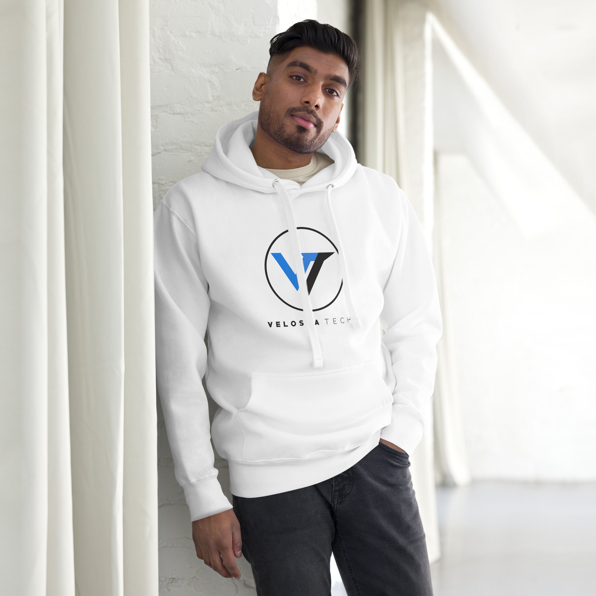 Velossa Tech Classic Hoodie - White